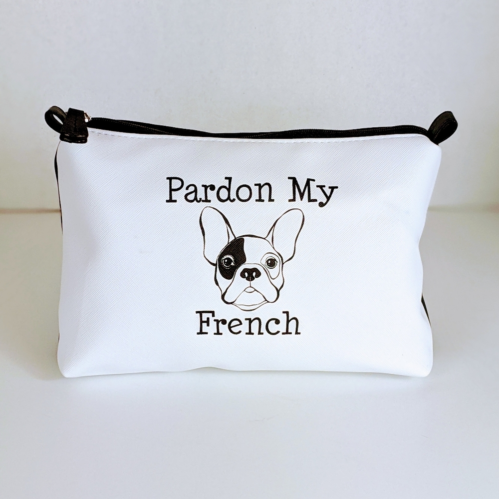 French Bulldog Black & White Cosmetic Bag
